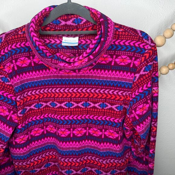 Columbia Glacial Aztec Print Fleece Turtleneck - Picture 4 of 4